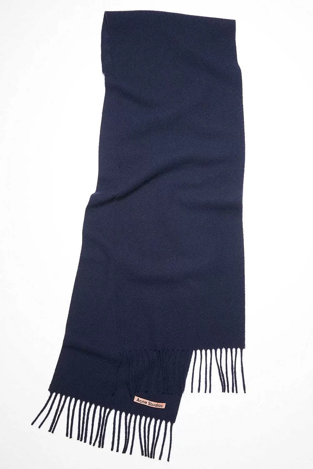 Acne Studios Narrow Wool Scarf Navy | Scarves & Gloves