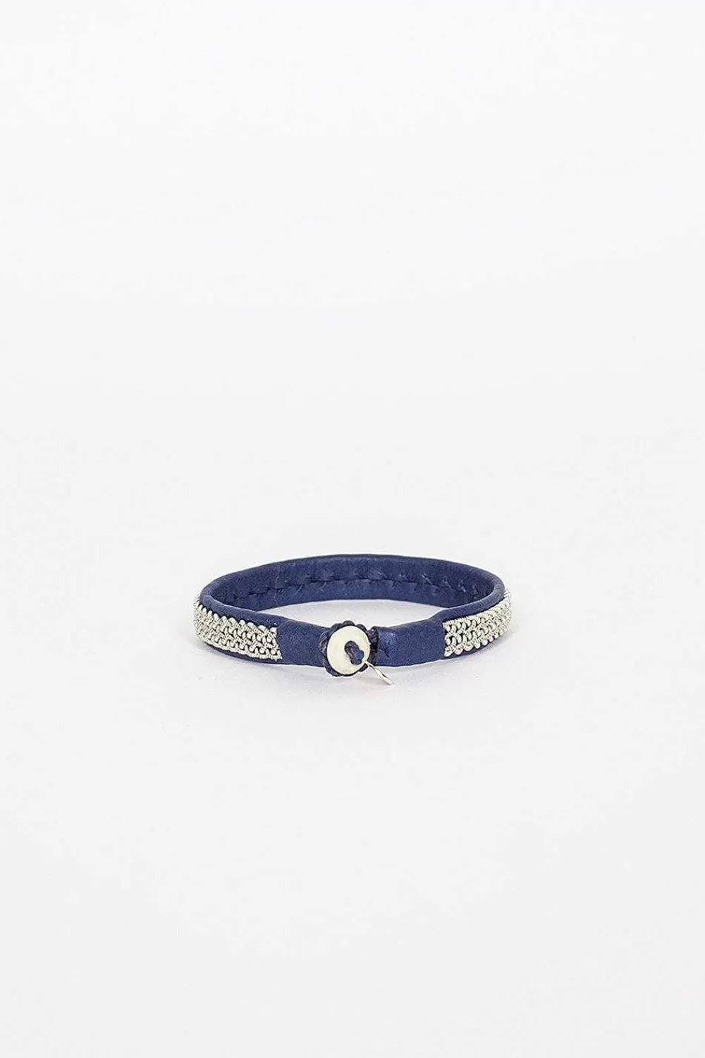 Maria Rudman Navy Hide A Bracelet 6 | Bracelets