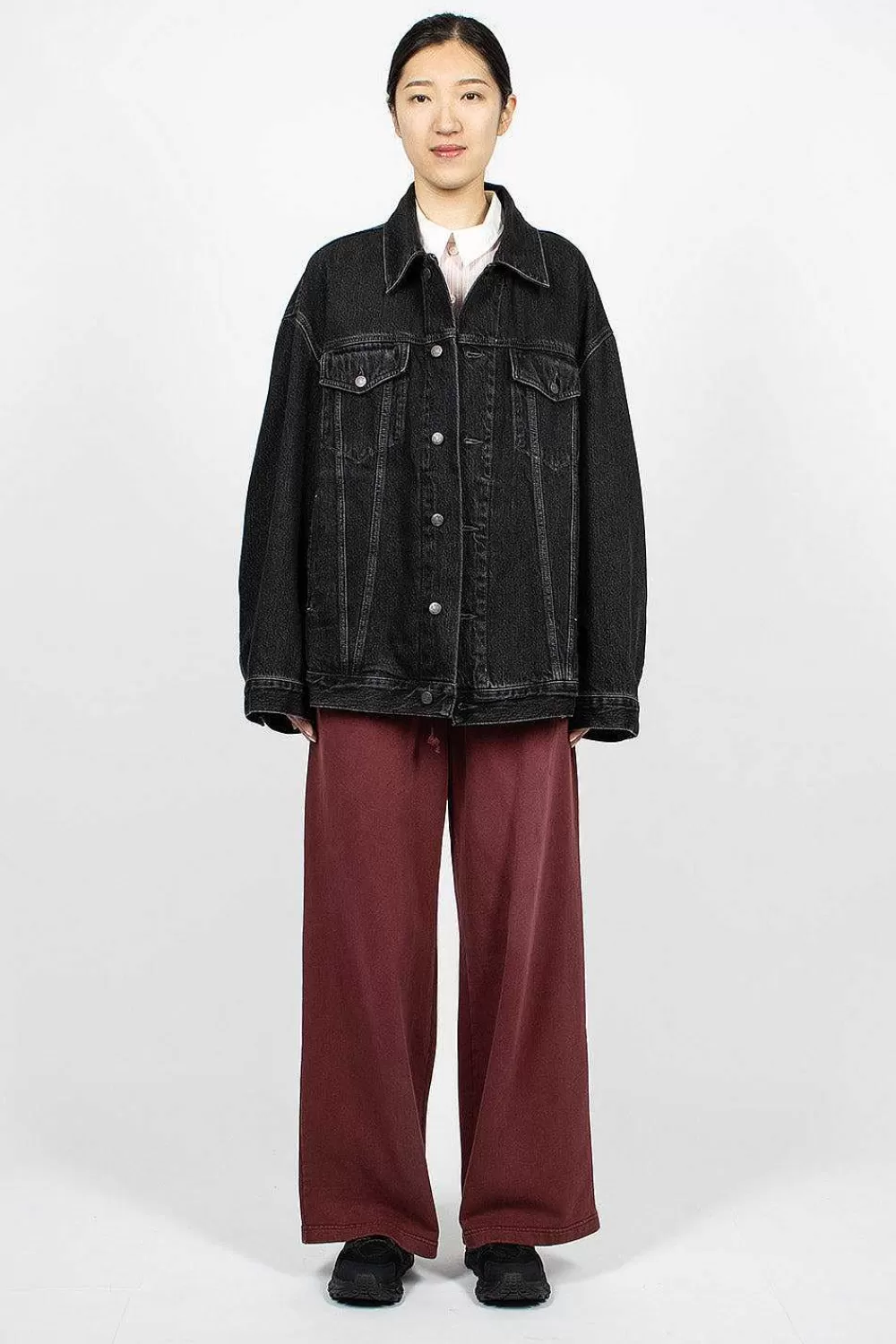 Acne Studios Oversized Denim Jacket Black | Outerwear