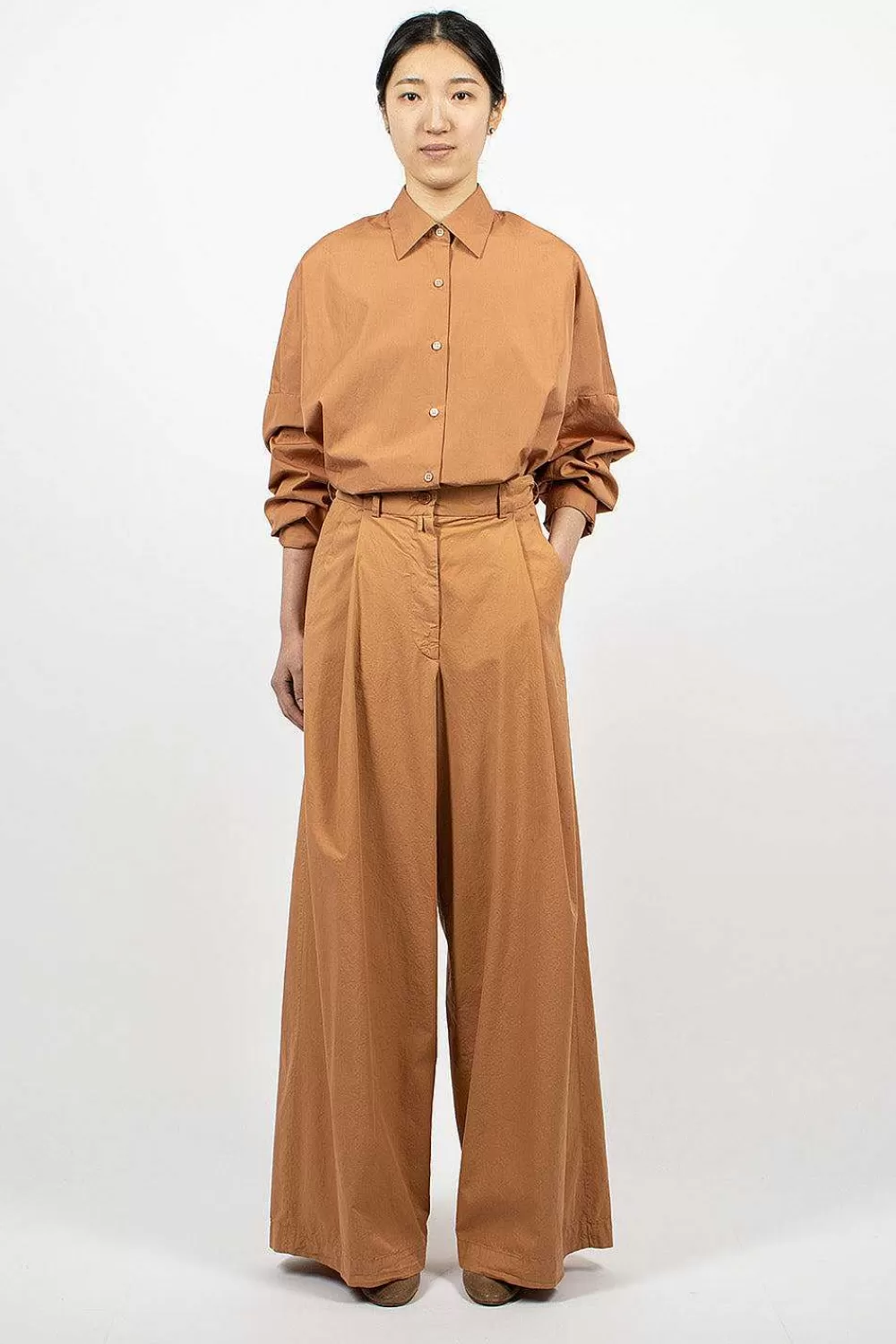 Dries Van Noten Oversized Suit Trouser Rust | Trousers