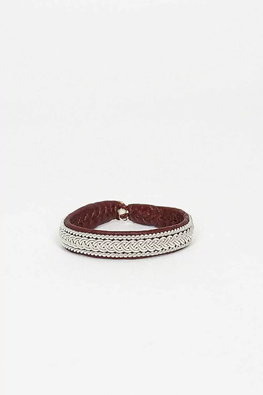 Maria Rudman Ox Brown Hide B Bracelet | Bracelets