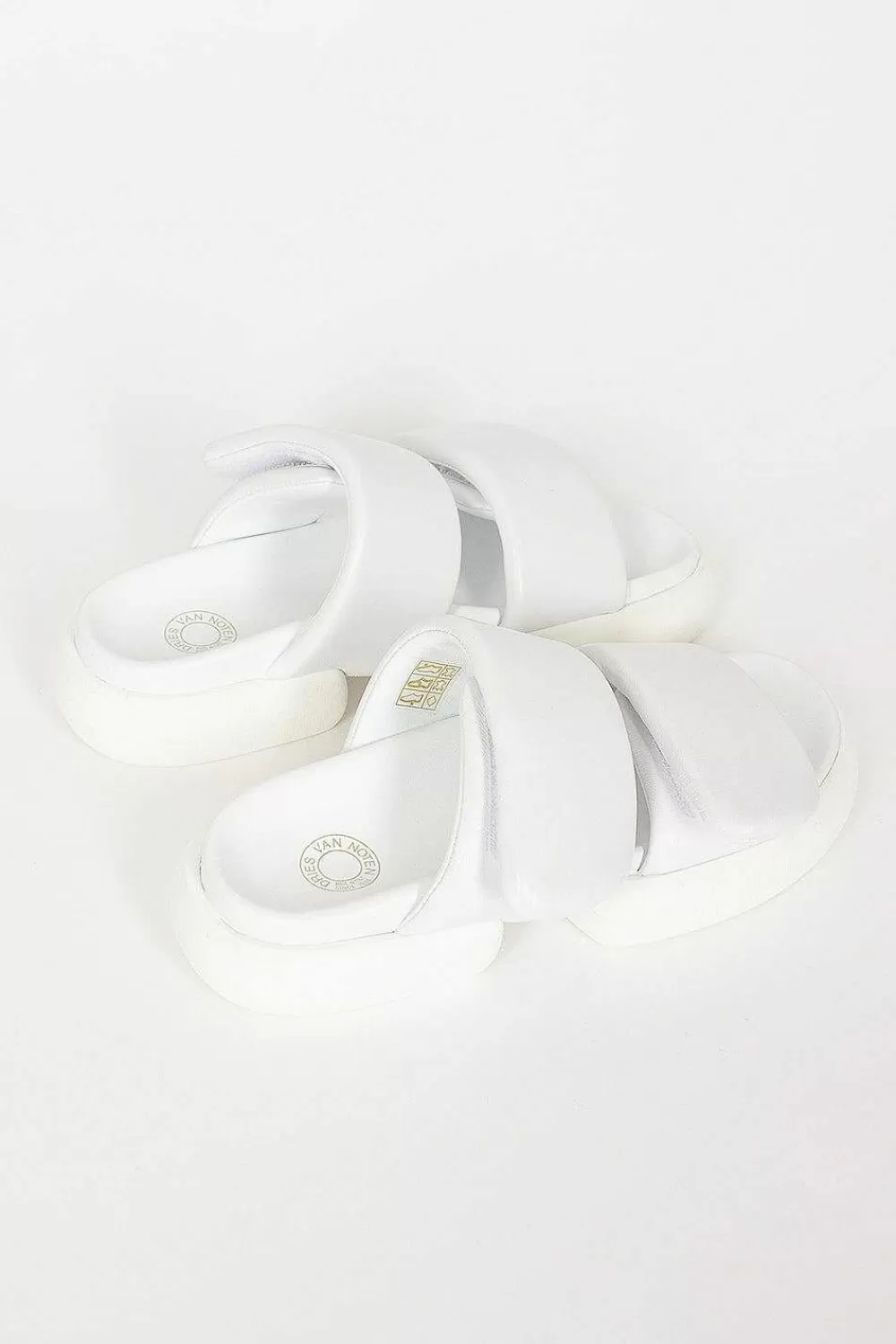 Dries Van Noten Padded Strap Sandals White | Shoes