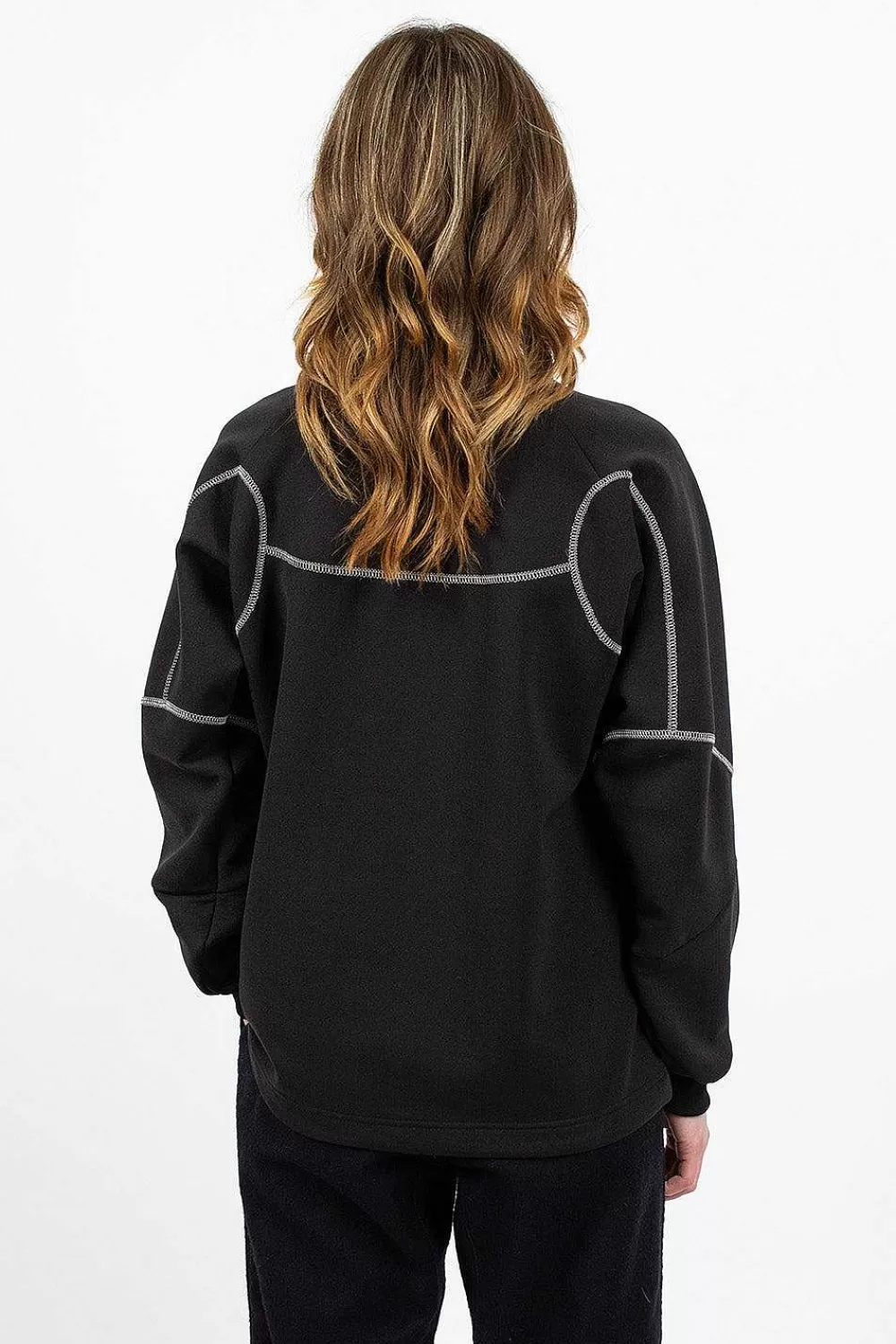 and wander Polartec Power Pullover Black | Tops