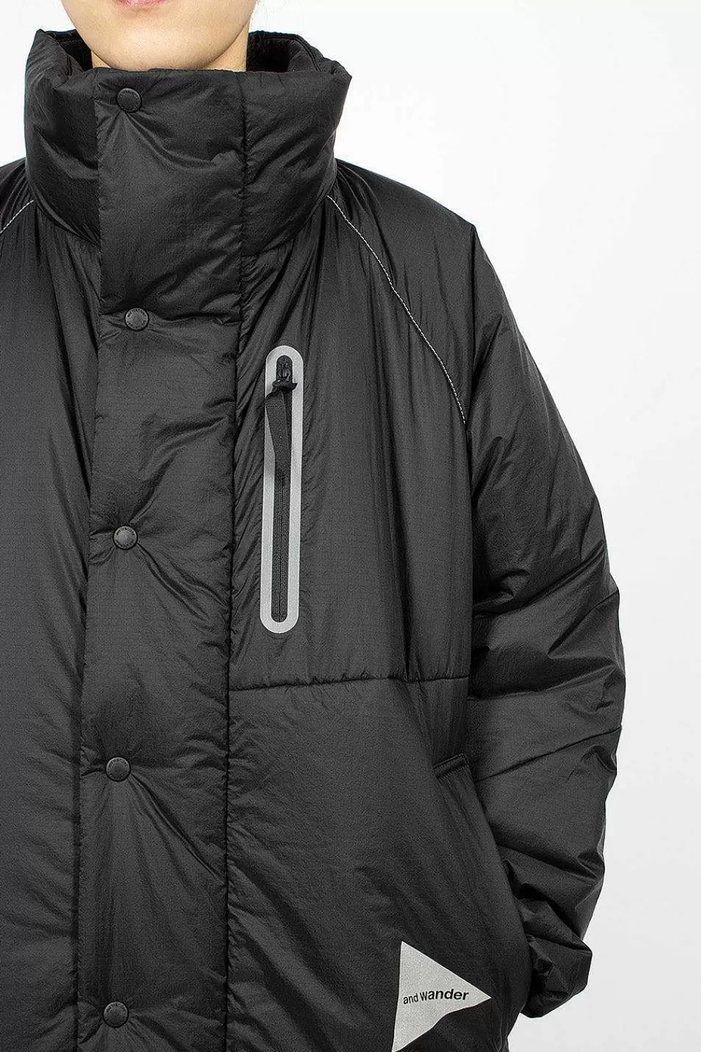 and wander Primaloft Ripstop Coat Black | Outerwear