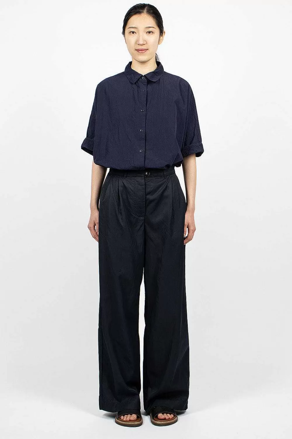 Casey Casey Qq Pant Dark Navy | Trousers