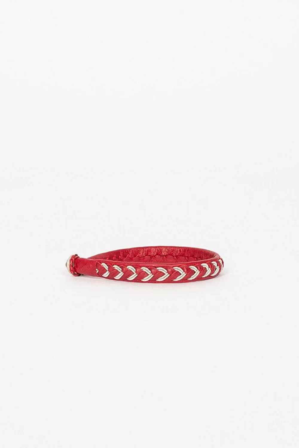 Maria Rudman Red Hide A Bracelet 4 | Bracelets