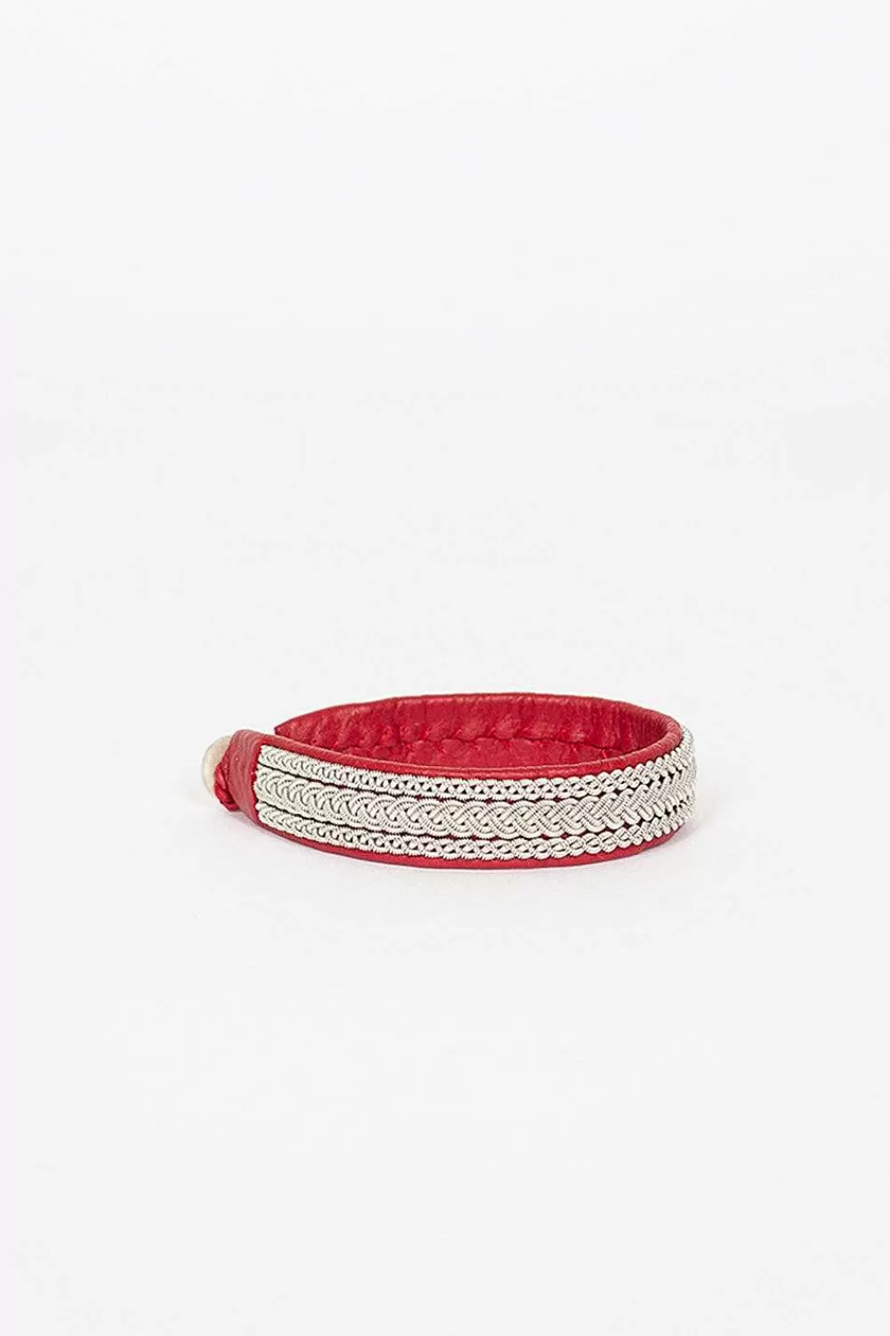 Maria Rudman Red Hide B Bracelet 2 | Bracelets