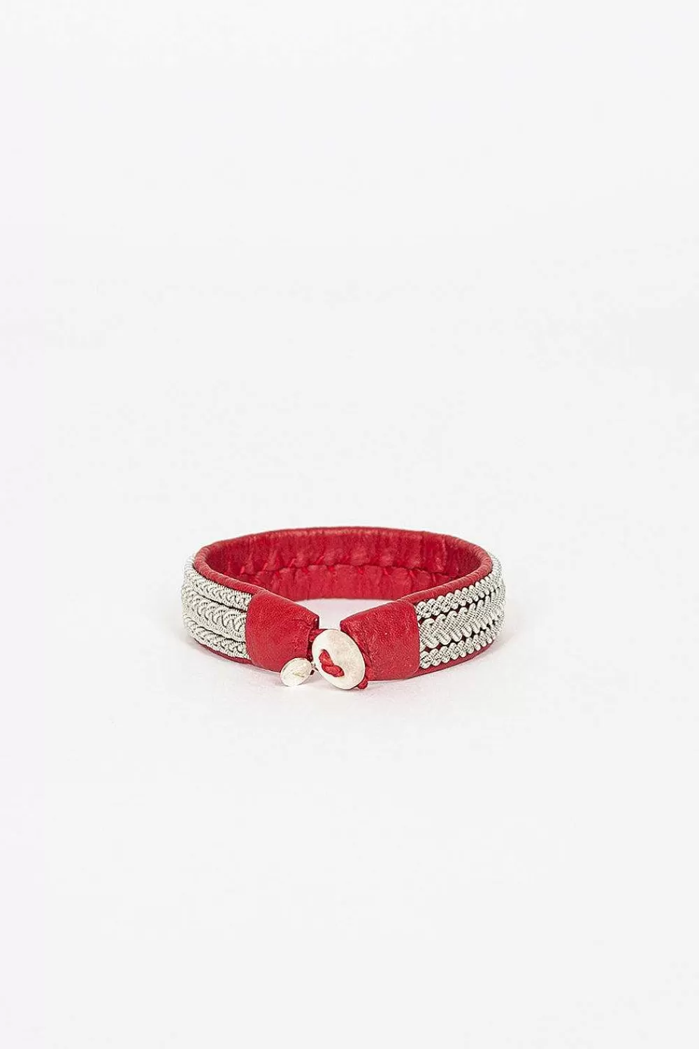 Maria Rudman Red Hide B Bracelet 2 | Bracelets