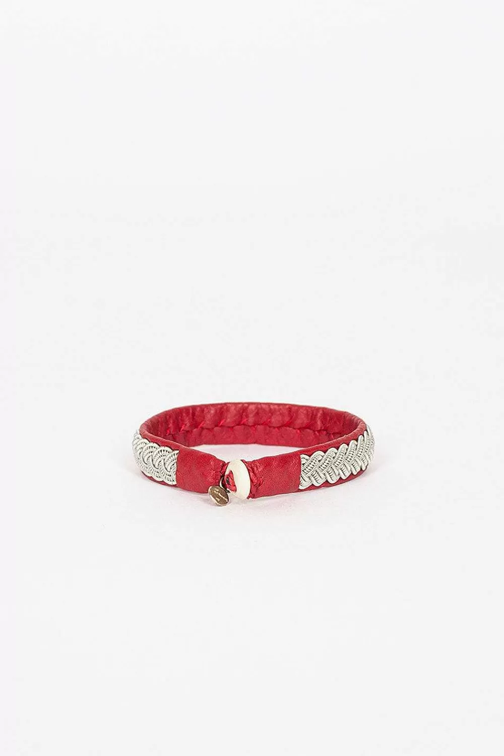 Maria Rudman Red Hide B Bracelet 4 | Bracelets