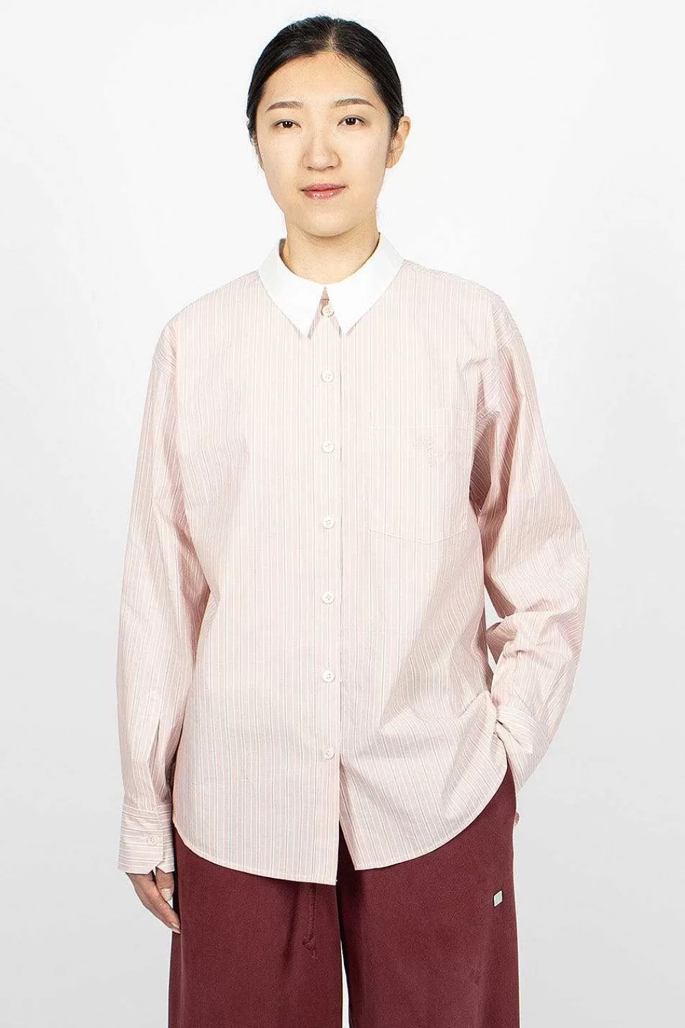 Acne Studios Reverse Shirt Pink Stripe | Shirts