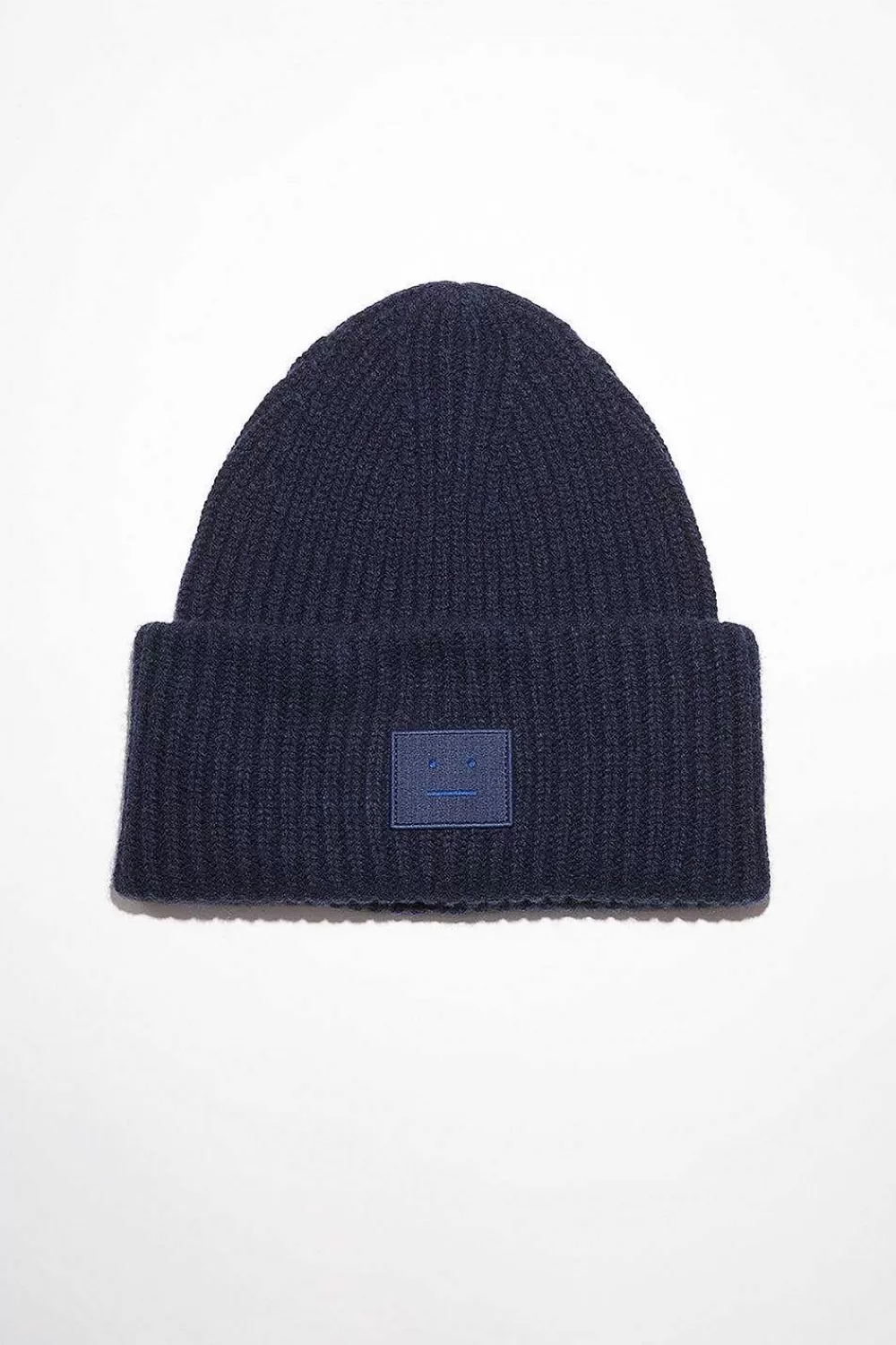 Acne Studios Ribbed Knit Beanie Navy | Hats