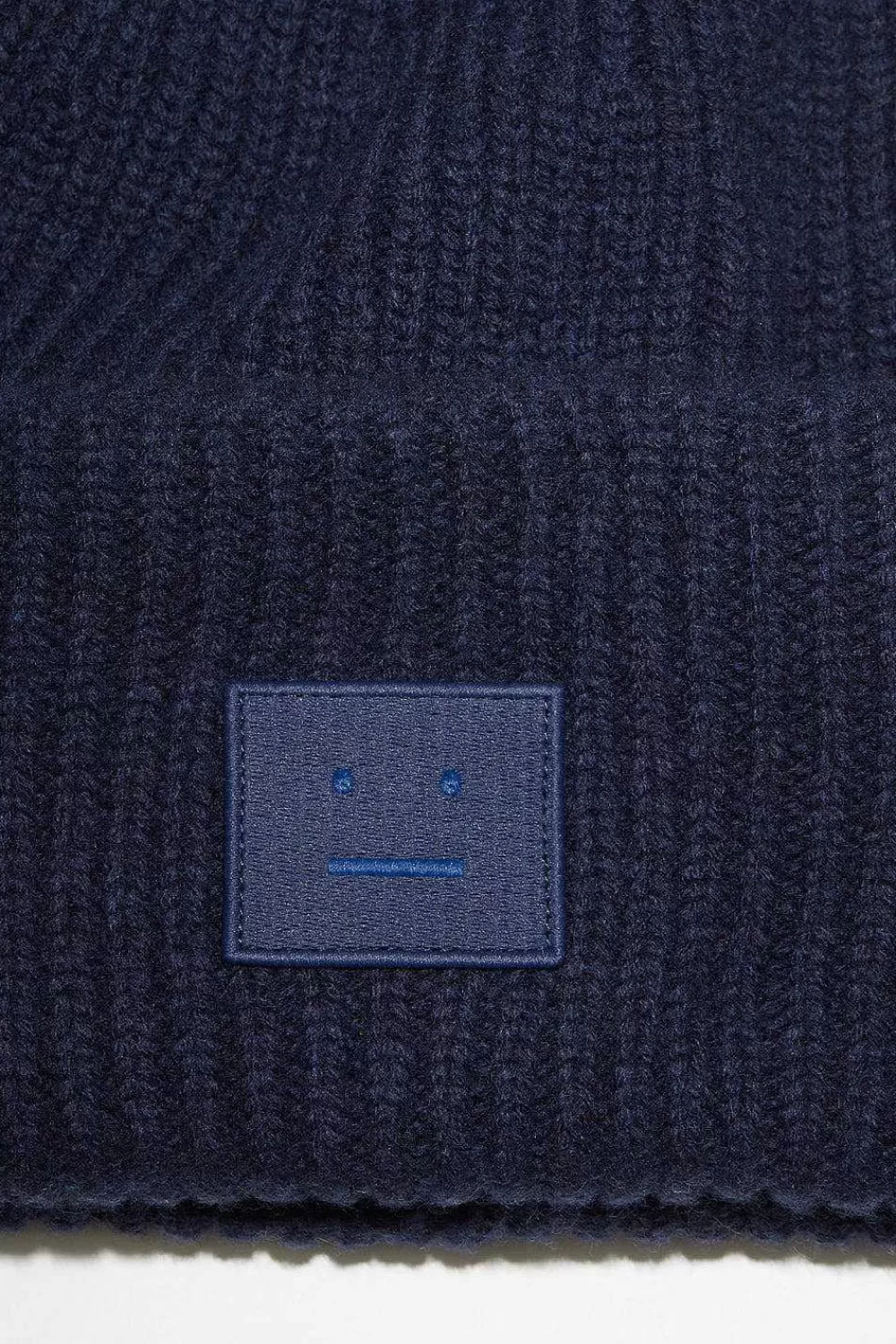 Acne Studios Ribbed Knit Beanie Navy | Hats