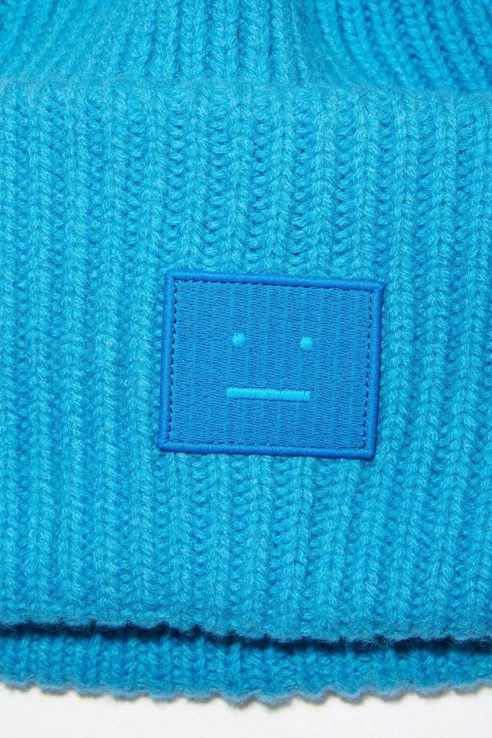 Acne Studios Ribbed Knit Beanie Sapphire Blue | Hats