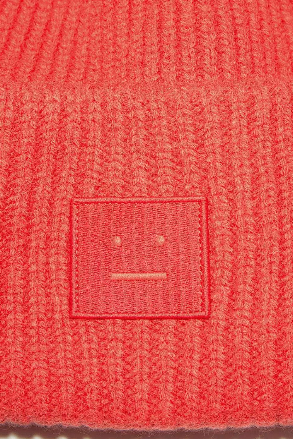 Acne Studios Ribbed Knit Beanie Sharp Red | Hats