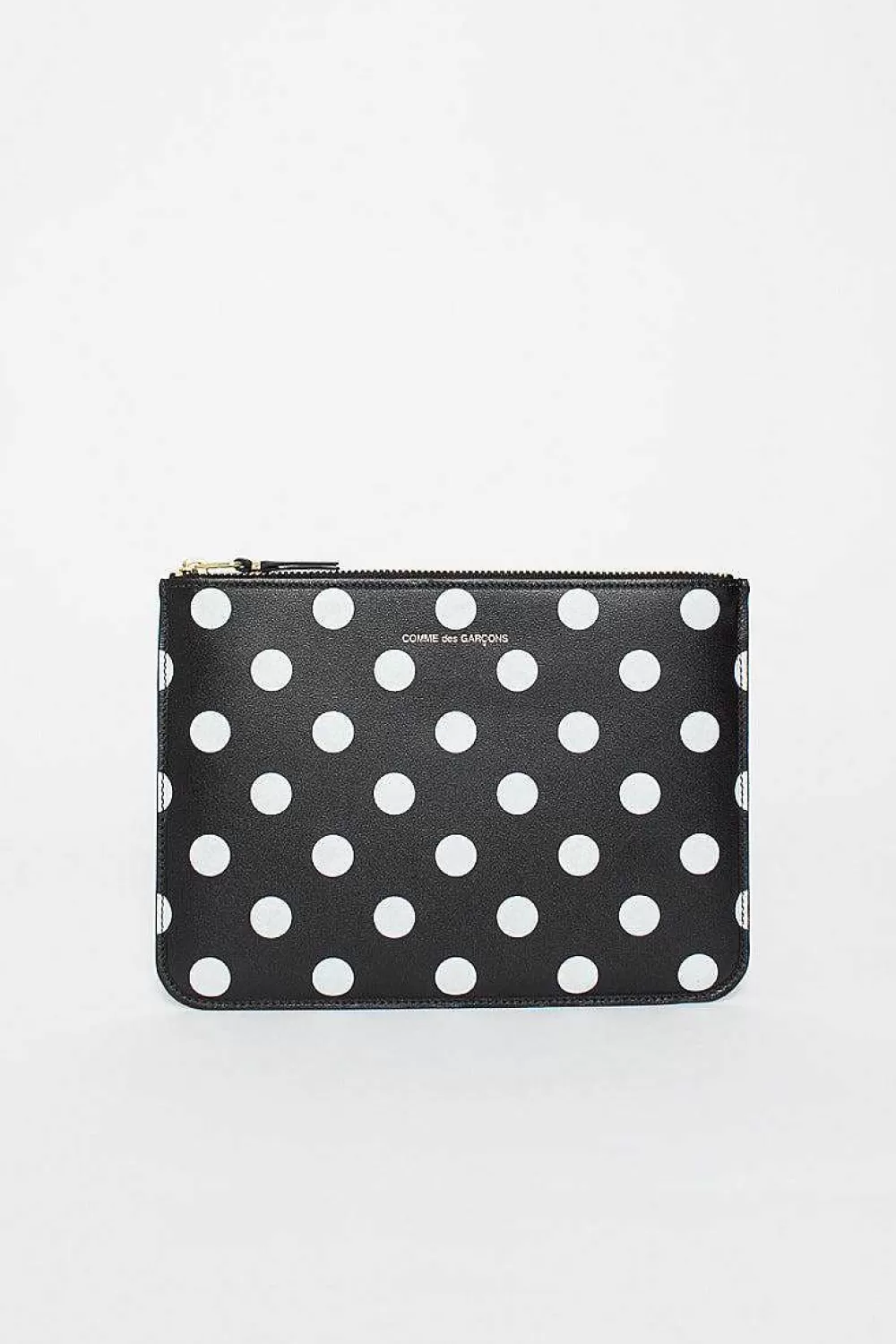 Comme des Garçons Wallets Sa5100Pd Black Leather Polka Dot Pouch | Wallets