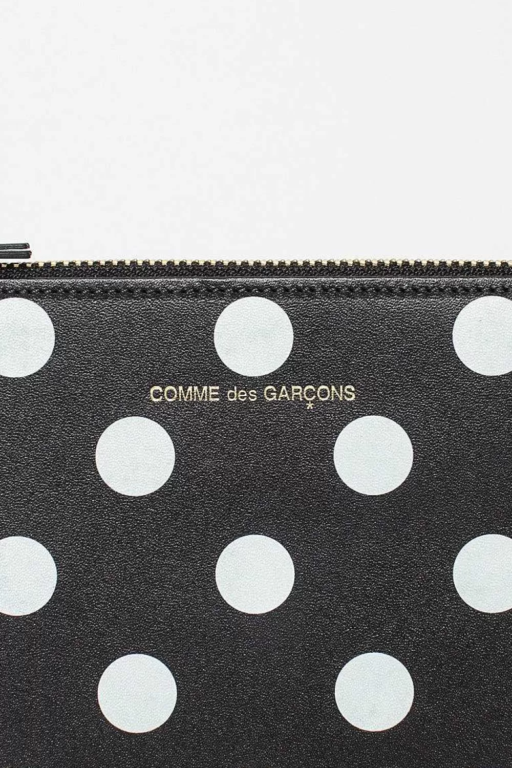 Comme des Garçons Wallets Sa5100Pd Black Leather Polka Dot Pouch | Wallets