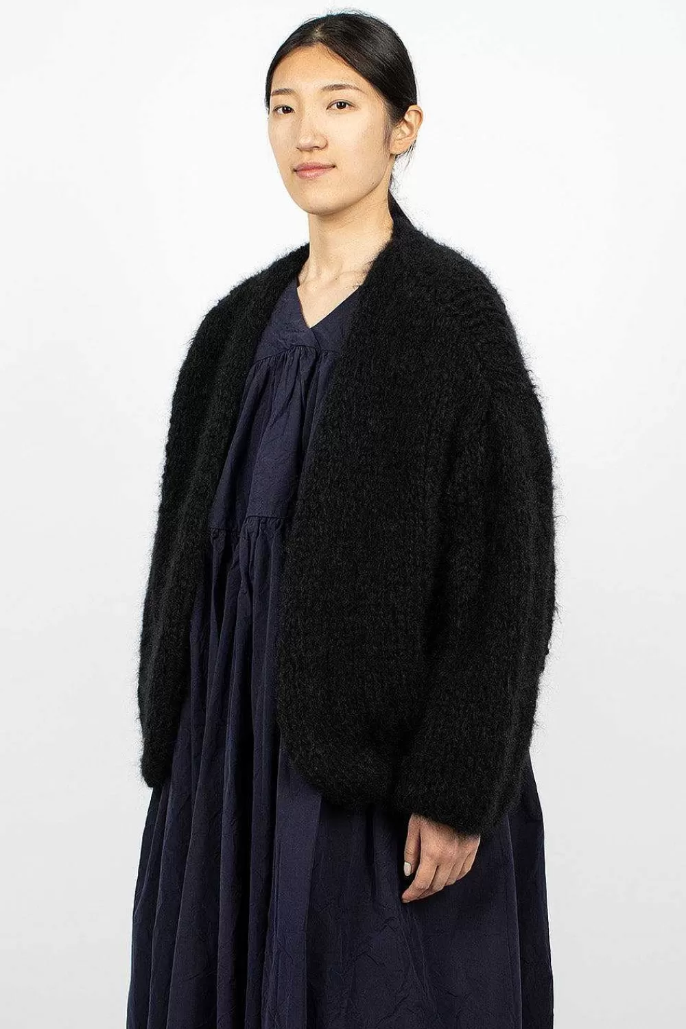 Casey Casey Short Cardigan Black | Knitwear