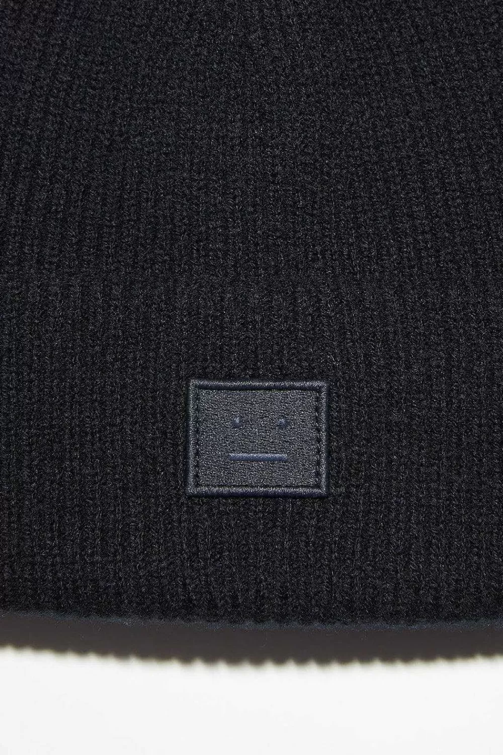 Acne Studios Small Ribbed Beanie Black | Hats