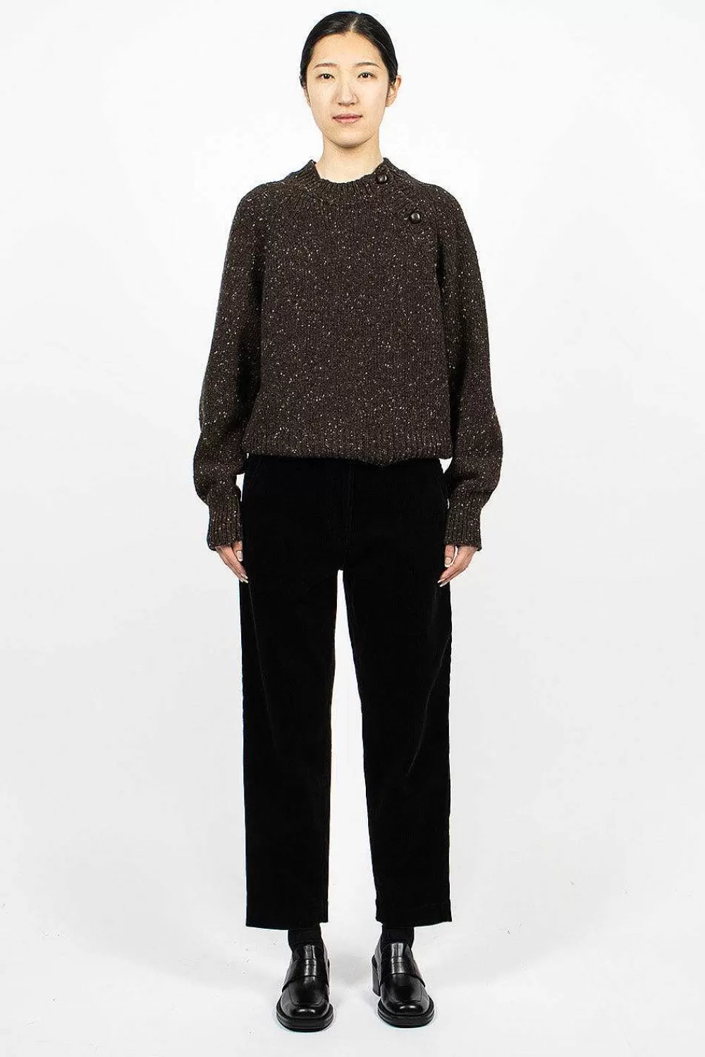 Margaret Howell Soft Donegal Jumper Earth | Knitwear