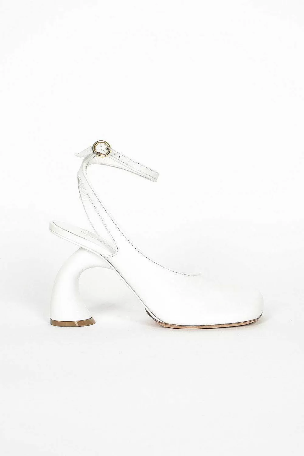 Dries Van Noten Square Toe Heel White | Shoes