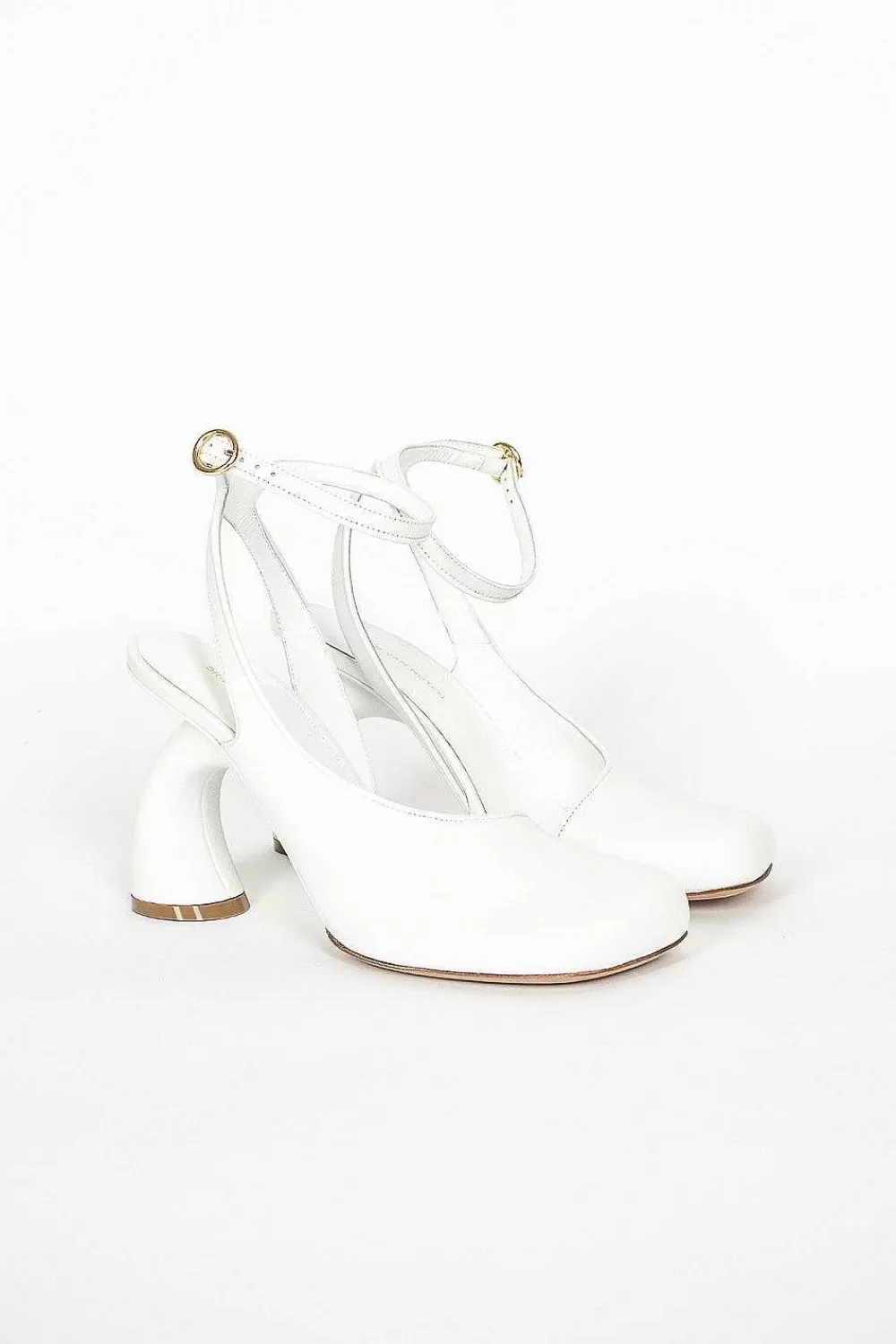 Dries Van Noten Square Toe Heel White | Shoes