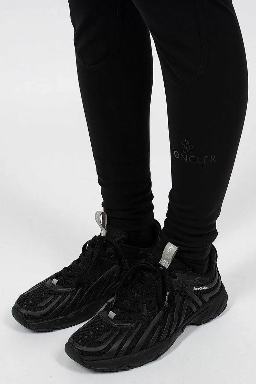 Moncler Technical Jersey Leggings Black | Trousers