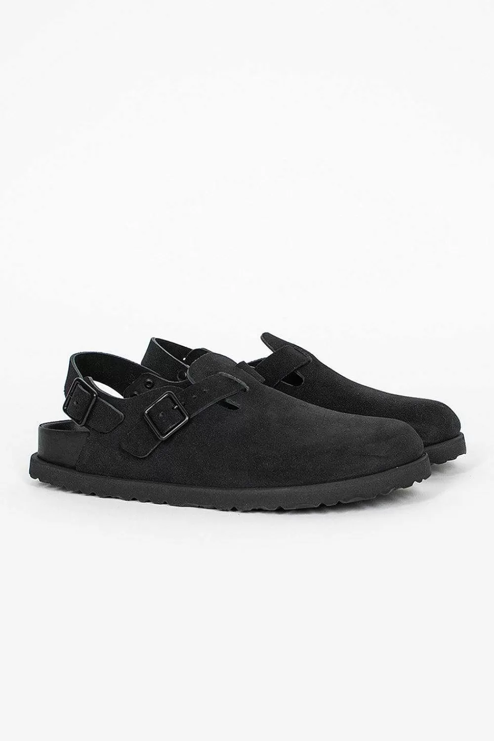 Birkenstock Tokio Suede Clog Black | Shoes