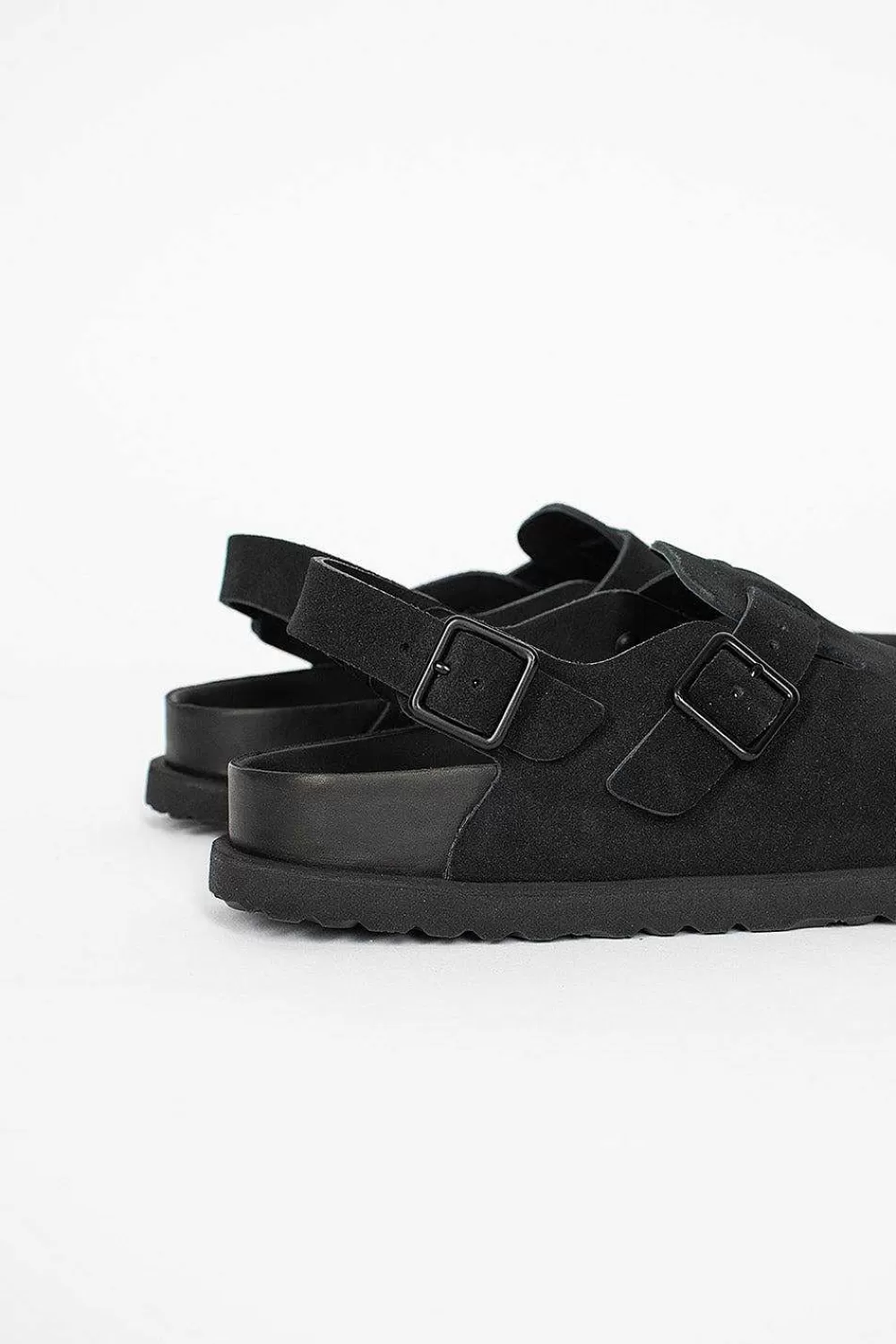 Birkenstock Tokio Suede Clog Black | Shoes