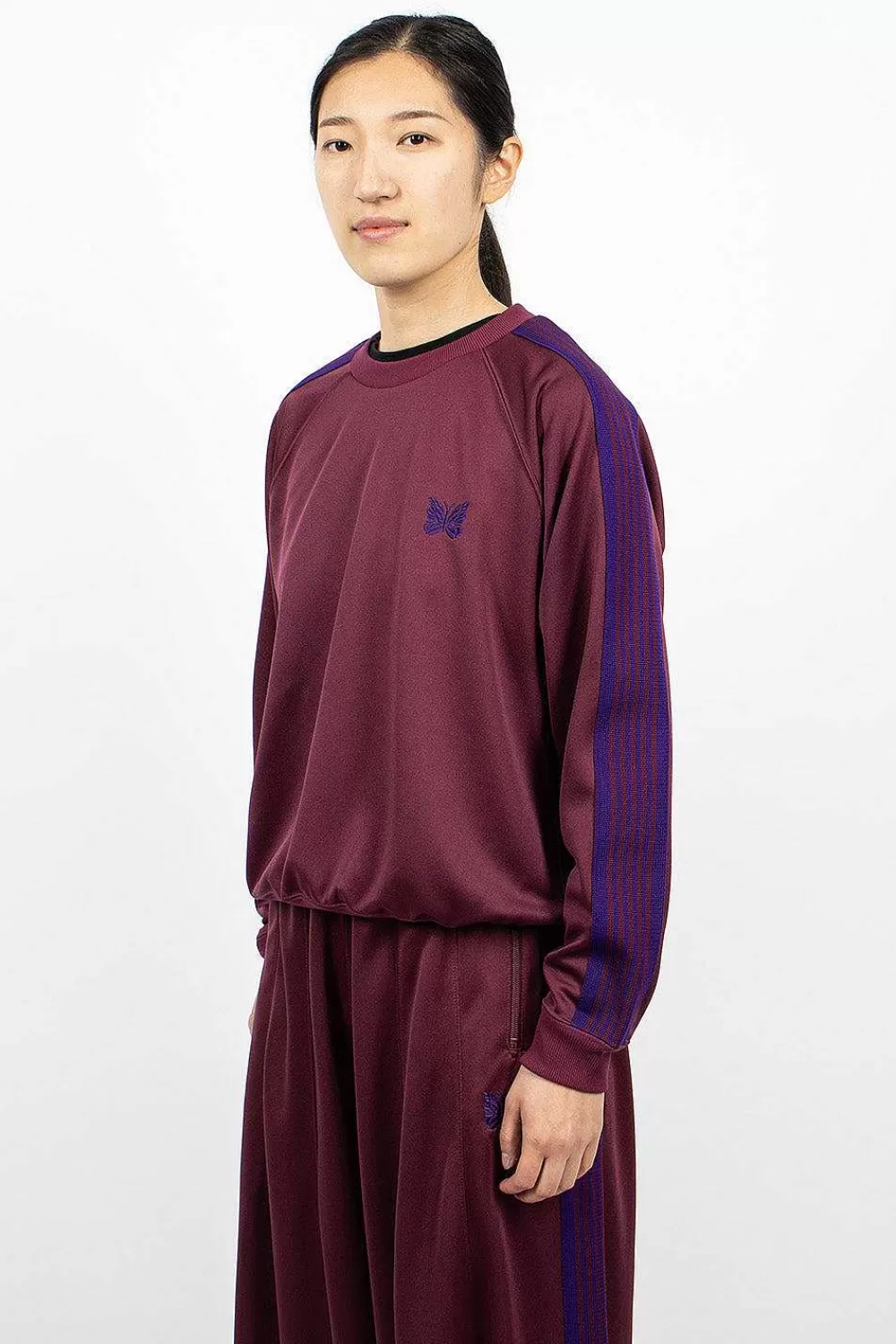 Needles Track Sweatshirt Wine | Tops