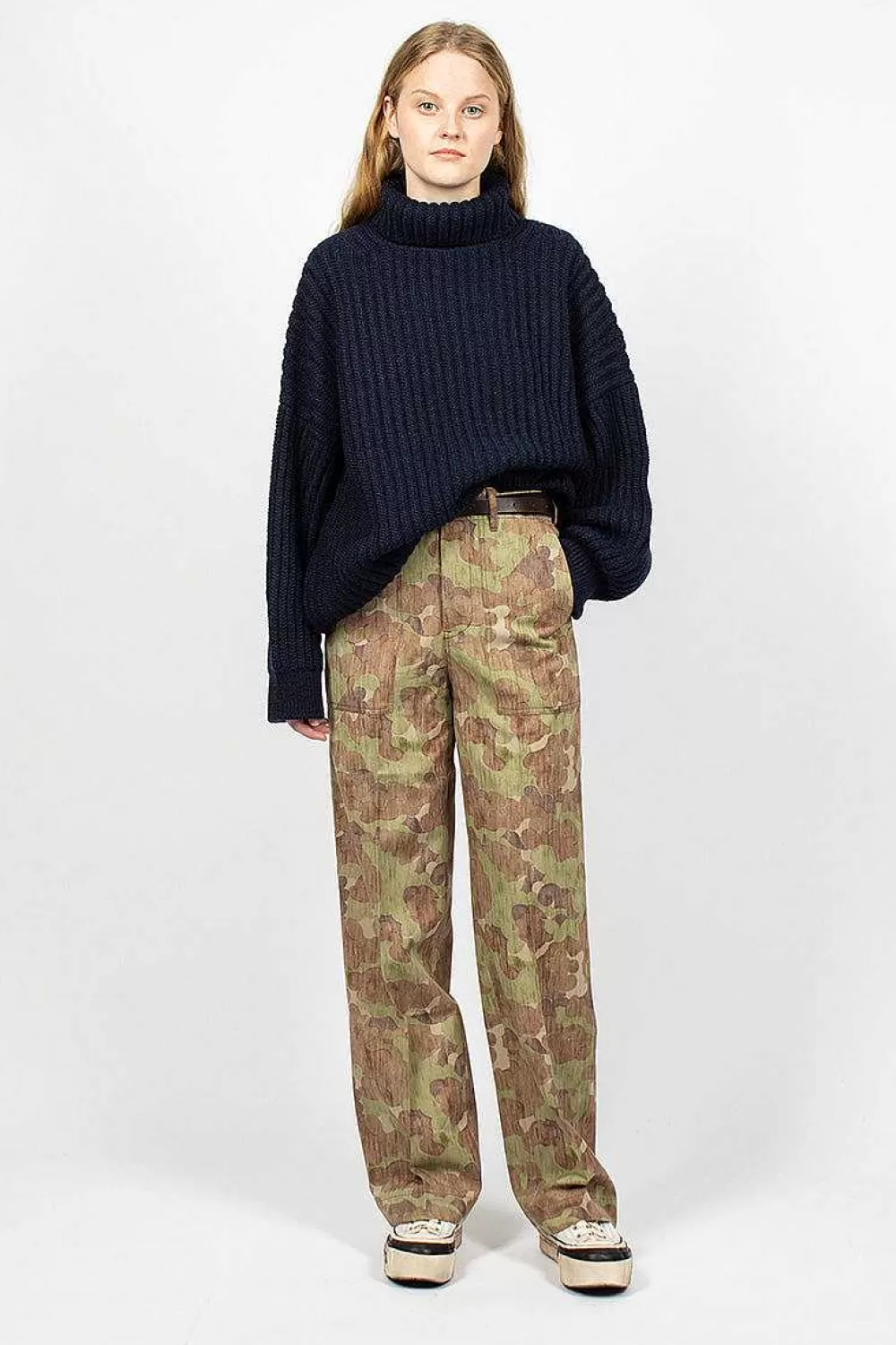 VISVIM Trade Wind Herringbone Pant Camo | Trousers