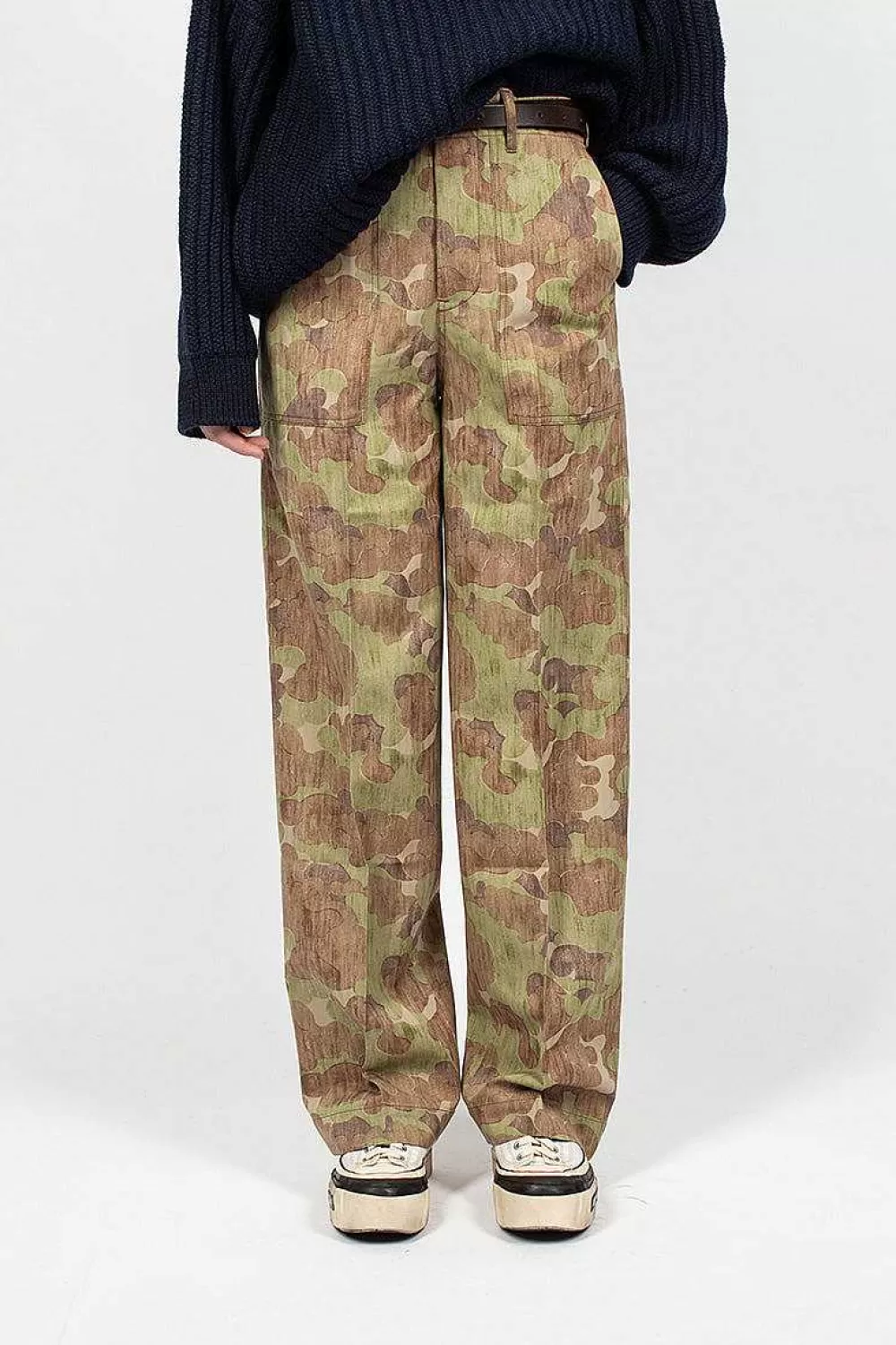 VISVIM Trade Wind Herringbone Pant Camo | Trousers