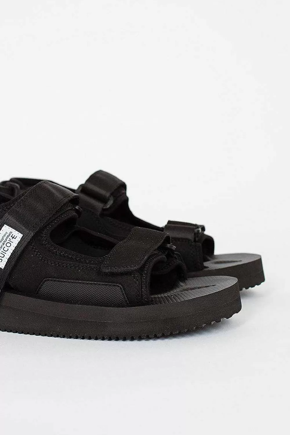 Suicoke Was-V Suede Sandals Black | Shoes