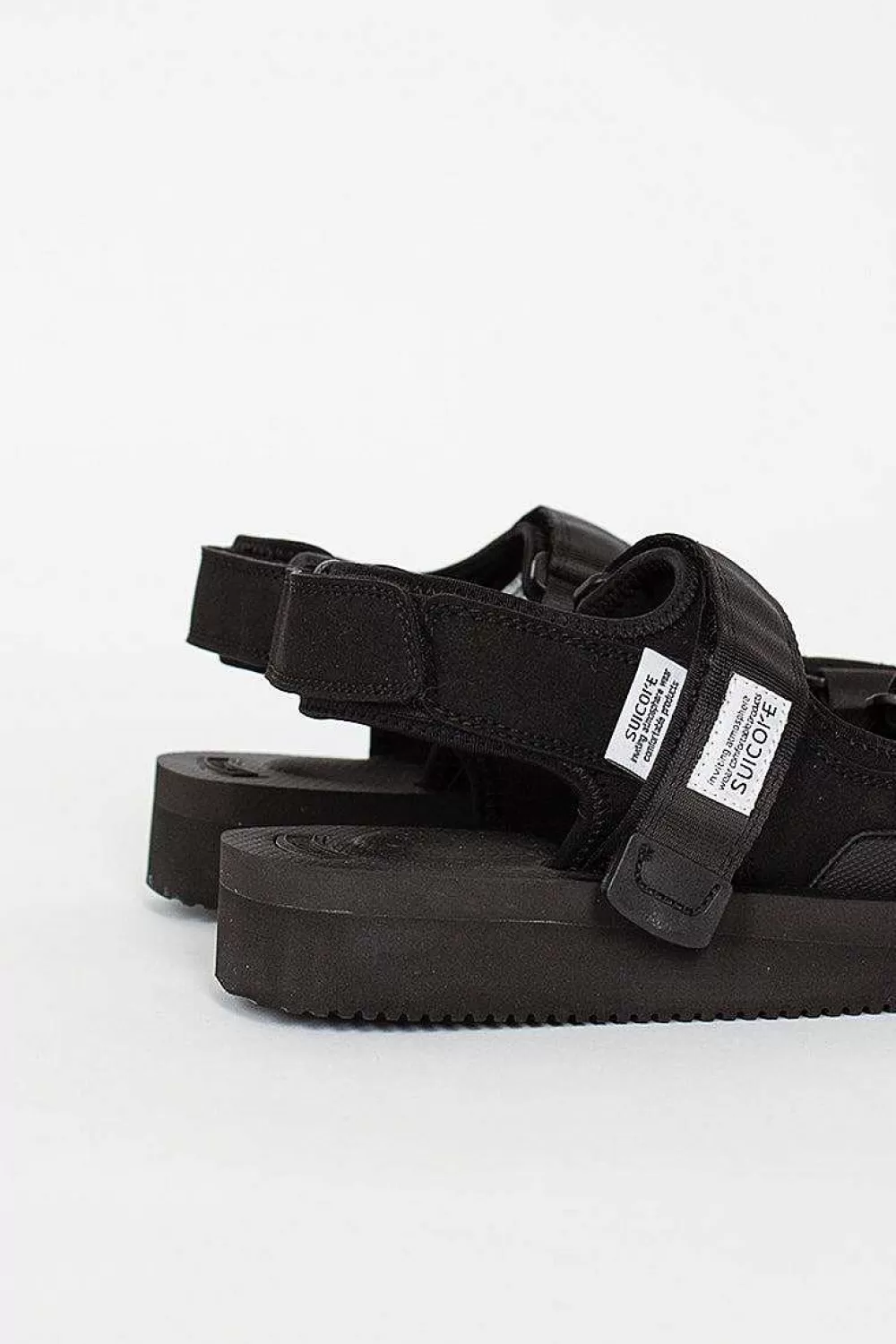 Suicoke Was-V Suede Sandals Black | Shoes