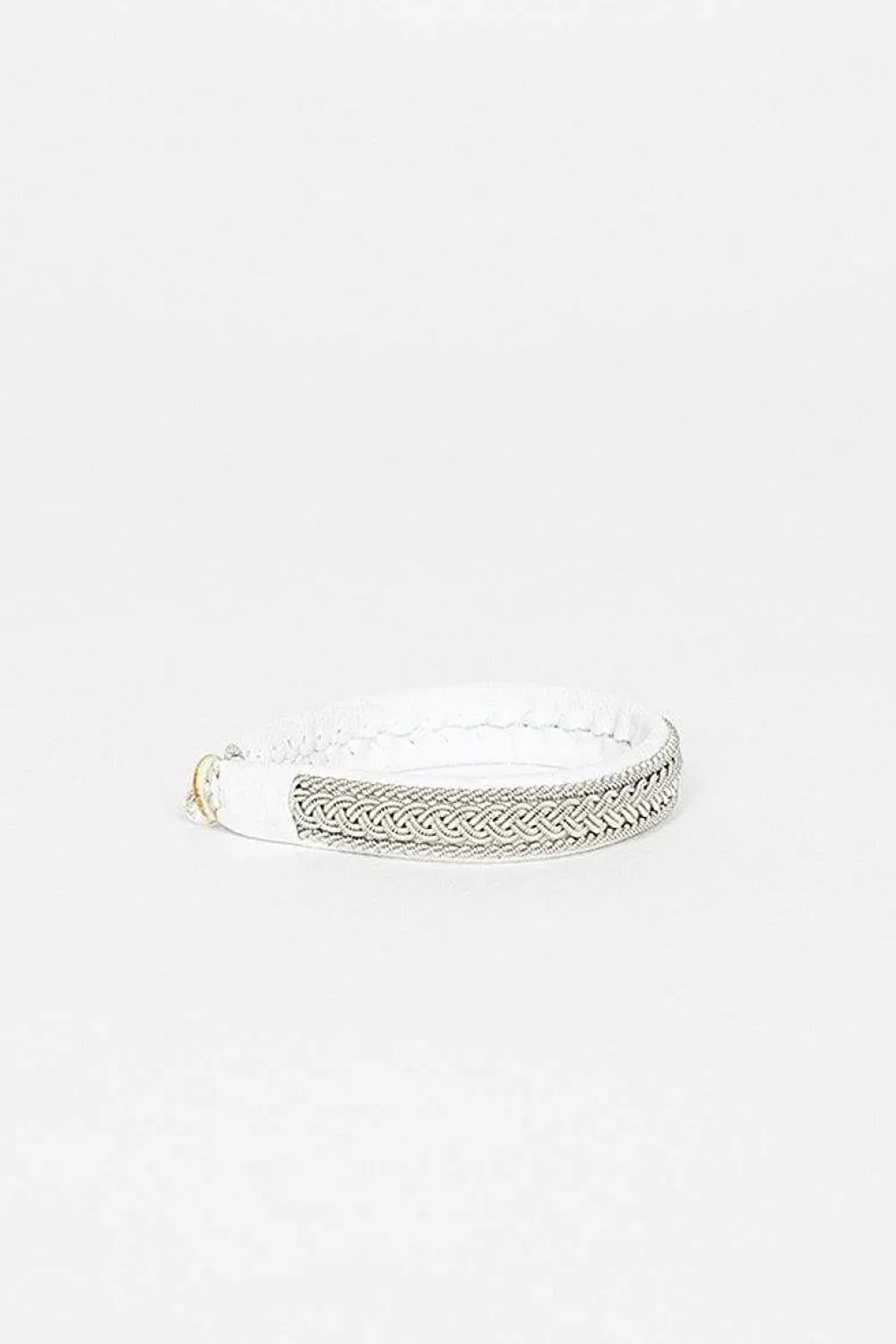 Maria Rudman White Hide B Bracelet | Bracelets