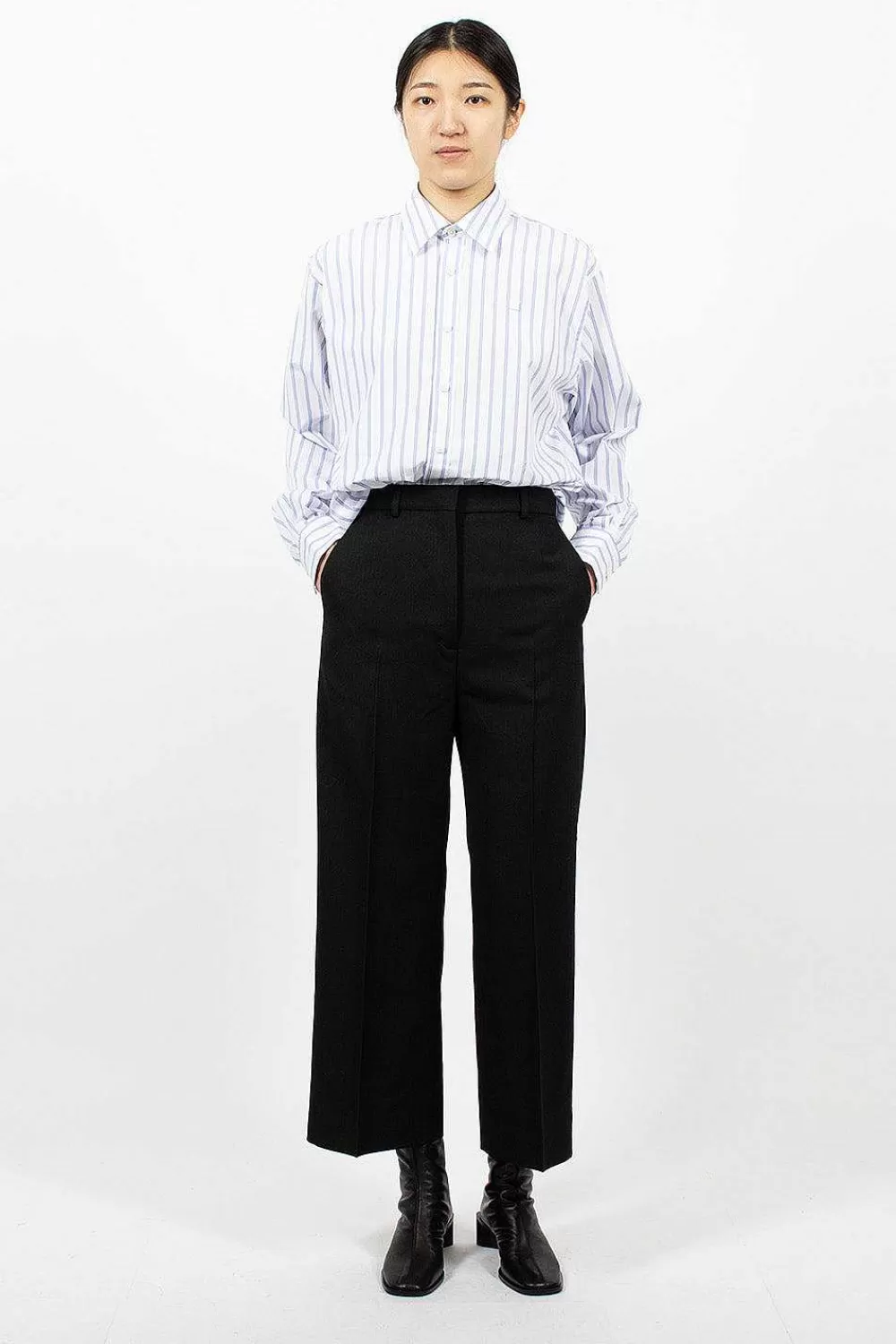 Acne Studios Wool Blend Trousers Black | Trousers